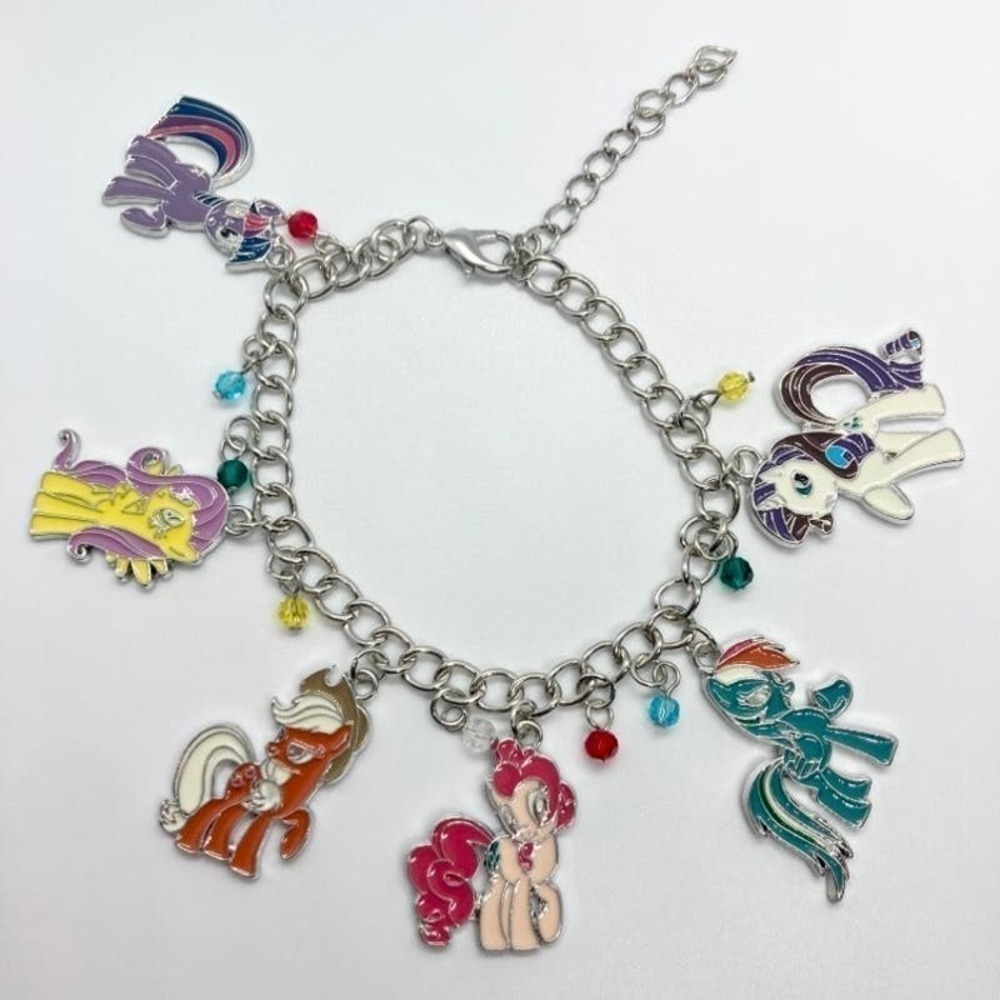 My Little Pony Charm Bracelet Silver Tone - Picture 2 of 8